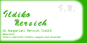 ildiko mersich business card